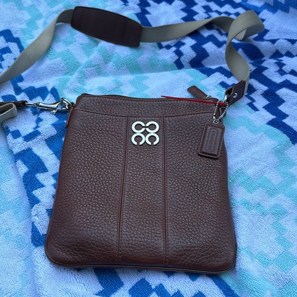 COACH 4C North South Pebble leather Crossbody Brown #C1069-43805 - Picture 10 of 11